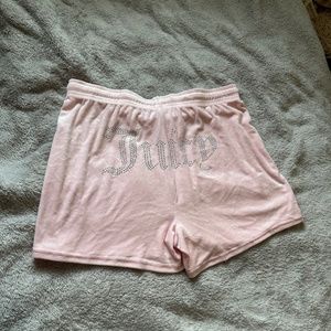 Pink Rhinestone Juicy Couture Shorts